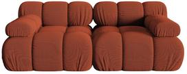 Modulinė sofa Micadoni Bellis 3D, oranžinė, 188 x 94 cm x 64 cm