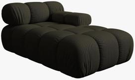 Modulinė sofa Micadoni Bellis, tamsiai žalia/žalia, dešininė, 155 x 94 cm x 64 cm