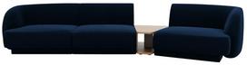 Modulinė sofa Micadoni Miley Blu 86, mėlyna, dešininė, 300 x 118 cm x 70 cm