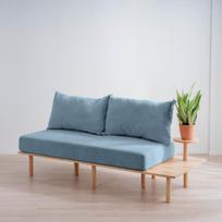 Modulinė sofa Homla Seri, mėlyna/smėlio, 86 x 180 cm x 86 cm