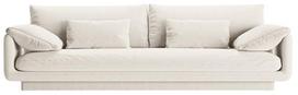 Sofa Micadoni Torino Structured, kreminė, 250 x 103 cm x 83 cm