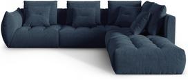 Modulinė sofa Micadoni Home Bloom City 77, mėlyna, dešininė, 316 x 310 cm x 95 cm