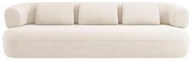 Sofa Micadoni Jenny Boucle, smėlio, 226 x 90 cm x 73 cm