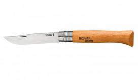 Opinel N°12 Universalus peilis su anglies plieno ašmenimis ir medine rankena