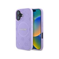iphone 16 deklas guess - Guess "Saffiano Peony Classic Logo MagSafe Case iPhone 16" Purple - 6 nuotrauka