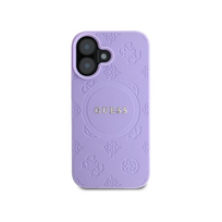 iphone 16 deklas guess - Guess "Saffiano Peony Classic Logo MagSafe Case iPhone 16" Purple - 10 nuotrauka