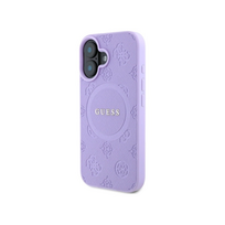 iphone 16 deklas guess - Guess "Saffiano Peony Classic Logo MagSafe Case iPhone 16" Purple - 11 nuotrauka