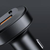 ikroviklis 66w - Automobilinis įkroviklis AceFast B3, 2 x USB Type C /1 x USB, 6.6 cm, juoda, 66 W - 4 nuotrauka