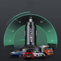 ikroviklis 66w - Automobilinis įkroviklis AceFast B3, 2 x USB Type C /1 x USB, 6.6 cm, juoda, 66 W - 7 nuotrauka