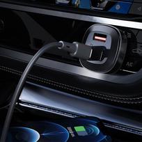 ikroviklis 66w - Automobilinis įkroviklis AceFast B3, 2 x USB Type C /1 x USB, 6.6 cm, juoda, 66 W - 11 nuotrauka
