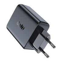ikroviklis usb c 50w - Acefast A29 PD50W GaN 2x USB-C Sieninis įkroviklis Juodas (Black) - 1 nuotrauka