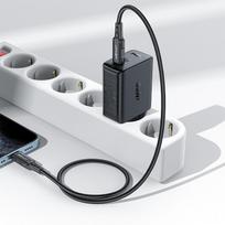 ikroviklis usb c 50w - Acefast A29 PD50W GaN 2x USB-C Sieninis įkroviklis Juodas (Black) - 3 nuotrauka