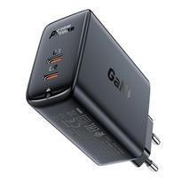 ikroviklis usb c 50w - Acefast A29 PD50W GaN 2x USB-C Sieninis įkroviklis Juodas (Black) - 6 nuotrauka