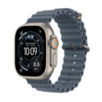 ultra apple watch - Apple Watch Ultra 3 GPS + Cellular 49mm Natural Titanium Case with Anchor Blue Ocean Band - MEWH4ET/A - 2 nuotrauka