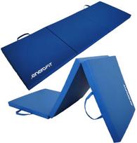 sulankstomas ciuzinys - Enero Fit Sulankstomas gimnastikos čiužinys 180x60x5 cm, mėlynas (Blue) - 2 nuotrauka