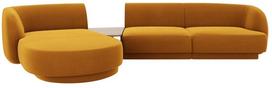 Modulinė sofa Micadoni Miley Blu68, geltona, kairinė, 300 x 145 cm x 70 cm