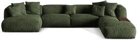 Modulinė sofa Micadoni Martina Vogue 11, žalia, dešininė, 406 x 280 cm x 75 cm