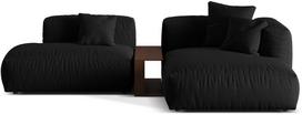 Modulinė sofa Micadoni Martina Boston, juoda, dešininė, 292 x 176 cm x 75 cm