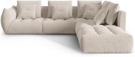 Modulinė sofa Micadoni Home Bloom City 05, tamsaus smėlio spalva, dešininė, 316 x 310 cm x 95 cm