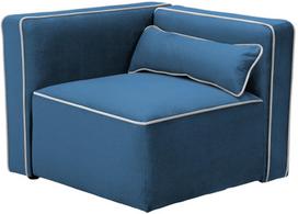 Modulinė sofa Kayoom Presley 125, tamsiai mėlyna, 87 x 86 cm x 68 cm