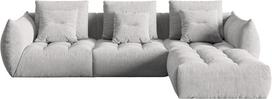 Modulinė sofa Micadoni Home Bloom City83, sidabro, 332 x 216 cm x 95 cm
