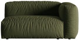 Modulinė sofa Micadoni Martina Structured, žalia, dešininė, 160 x 106 cm x 75 cm