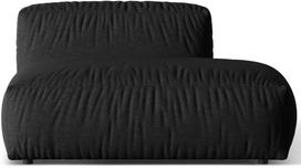 Modulinė sofa Micadoni Martina Boston, juoda, dešininė, 133 x 106 cm x 75 cm