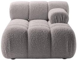 Modulinė sofa Micadoni Bellis, šviesiai pilka, dešininė, 155 x 94 cm x 70 cm