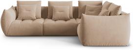 Modulinė sofa Micadoni Home Bloom Casino, smėlio ruda, dešininė, 316 x 216 cm x 95 cm