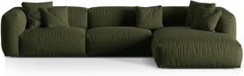 Modulinė sofa Micadoni Martina Boston, žalia, dešininė, 332 x 176 cm x 75 cm