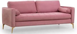 Sofa Hanah Home Rome 3-Seat, rožinė, 90 x 215 cm x 70 cm