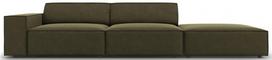 Sofa Micadoni Home Jodie 3 Seats, žalia, dešininė, 262 x 102 cm x 70 cm
