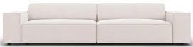 Sofa Micadoni Home Jodie Structured 4 Seats, šviesiai ruda, 244 x 102 cm x 70 cm