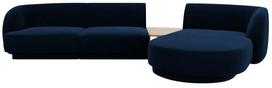 Modulinė sofa Micadoni Miley Blu86, mėlyna, dešininė, 300 x 145 cm x 70 cm