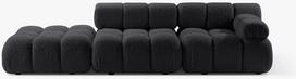 Modulinė sofa Micadoni Bellis, grafito, dešininė, 282 x 94 cm x 70 cm