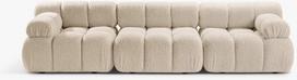 Modulinė sofa Micadoni Bellis, šviesiai smėlinė, 282 x 94 cm x 70 cm