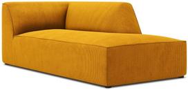 Sofa Micadoni Home Ruby Corduroy Chaise Longue, geltona, dešininė, 181 x 93 cm x 69 cm