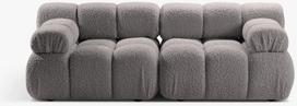 Modulinė sofa Micadoni Bellis, šviesiai pilka, 188 x 94 cm x 70 cm