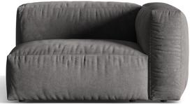 Modulinė sofa Micadoni Martina Vogue 15, pilka, dešininė, 121 x 106 cm x 75 cm