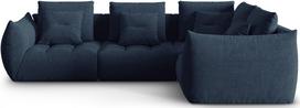 Modulinė sofa Micadoni Home Bloom City 77, mėlyna, dešininė, 316 x 216 cm x 95 cm