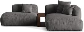 Modulinė sofa Micadoni Martina Vogue 15, pilka, dešininė, 292 x 176 cm x 75 cm