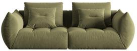 Modulinė sofa Micadoni Bloom Velvet, šviesiai žalia, 232 x 106 cm x 95 cm