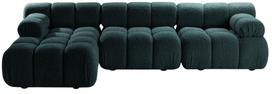 Modulinė sofa Micadoni Bellis, turkio, kairinė, 282 x 155 cm x 70 cm