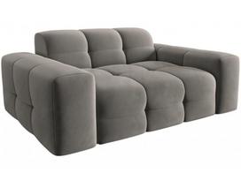 Sofa Micadoni Home Kendal Velvet, tamsiai pilka, 156 x 103 cm x 79 cm