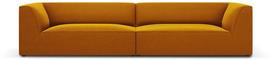 Sofa Micadoni Home Ruby Velvet, geltona, 302 x 93 cm x 69 cm