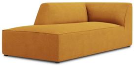 Sofa Micadoni Home Ruby Structured Fabric Chaise Longue, geltona, kairinė, 181 x 93 cm x 69 cm