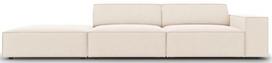 Sofa Micadoni Home Jodie 3 Seats, šviesiai ruda, kairinė, 262 x 102 cm x 70 cm