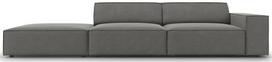 Sofa Micadoni Home Jodie 3 Seats, šviesiai pilka, kairinė, 262 x 102 cm x 70 cm