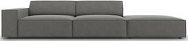 Sofa Micadoni Home Jodie 3 Seats, šviesiai pilka, dešininė, 262 x 102 cm x 70 cm