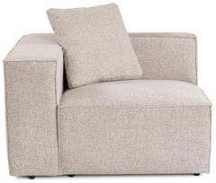Modulinė sofa Hanah Home Lora L1, šviesiai ruda, dešininė, 110 x 108 cm x 65 cm
